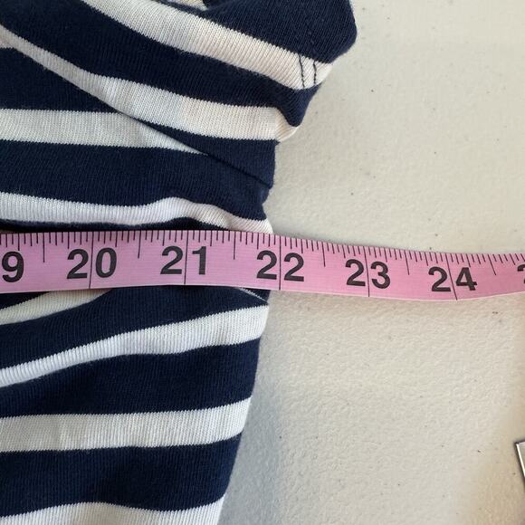 Ralph Lauren LRL Dress Womens Size XL Blue White Stripe Knit Coastal Preppy - Picture 6 of 7